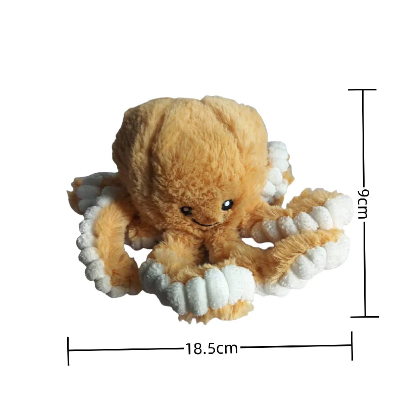 Simulation Octopus Doll Color Plush Toy Ocean Submarine Creature Squid Pet Sound Toy Decorative Ornaments Small Gifts Pet Toy