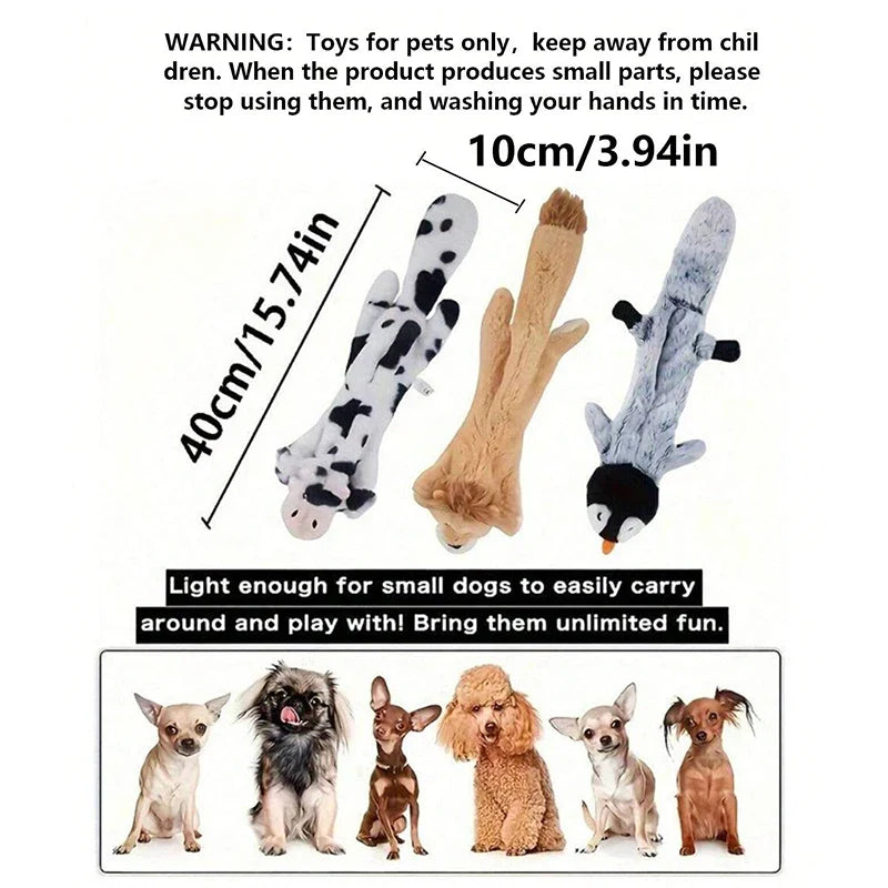 Dog Toys Plush Sounding Animal Holster Toys Pet Toys Chewing Teething Toys Bite Resistant Vocal Pet Products