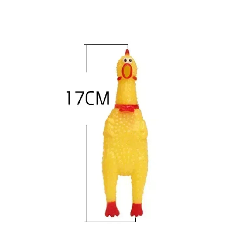 Funny Screaming Chicken Toys, Squeezing Sound, Teeth Grinding, Suitable for Small to Medium Dogs, Pet Products, Home Supplies
