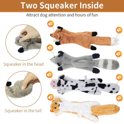 Dog Toys Plush Sounding Animal Holster Toys Pet Toys Chewing Teething Toys Bite Resistant Vocal Pet Products